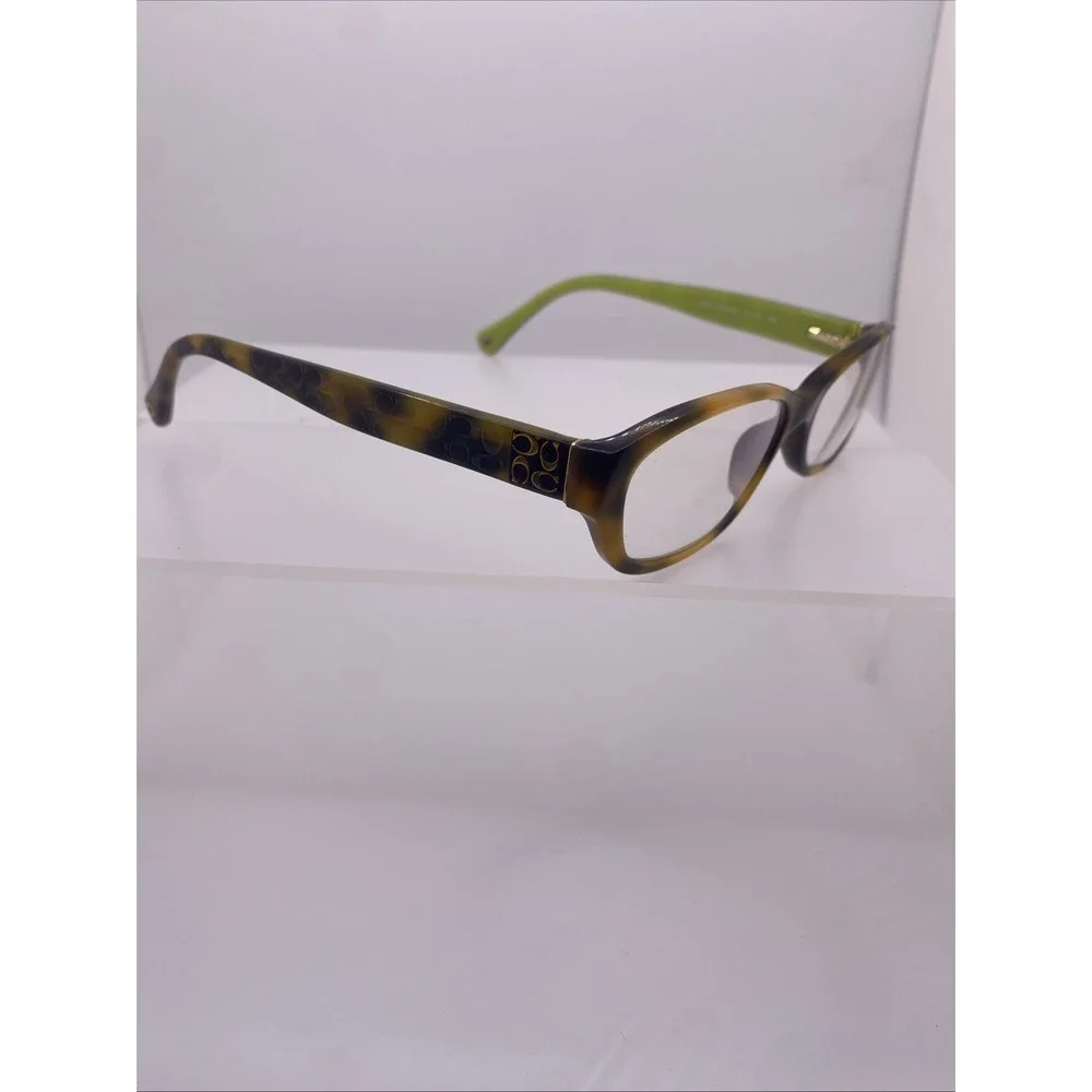 Coach Eyeglasses FRAMES ONLY HC 6002 Cecilia 51-16-135 Brown Tortoise Green 373